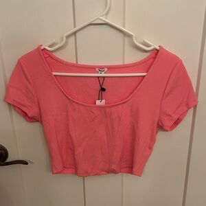 NWT Garage Pink Crop Top, size L